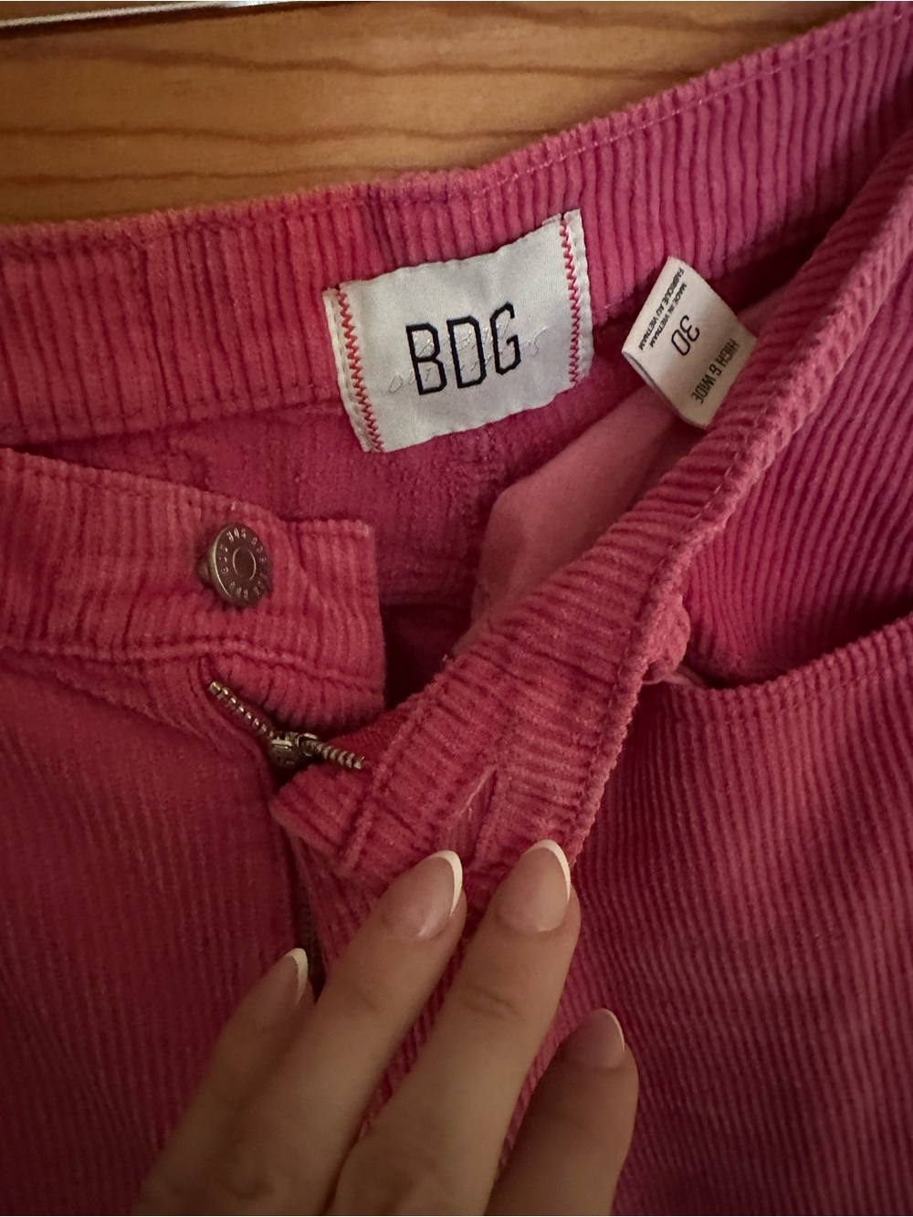 BDG Pink Corduroy Jeans